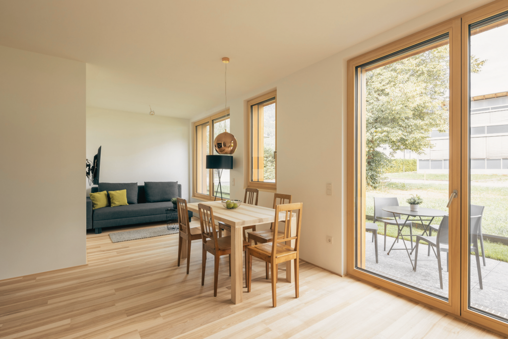 am Greben Apartments, Apartment zwei, Ausstattung, Wohn- und Essbereich