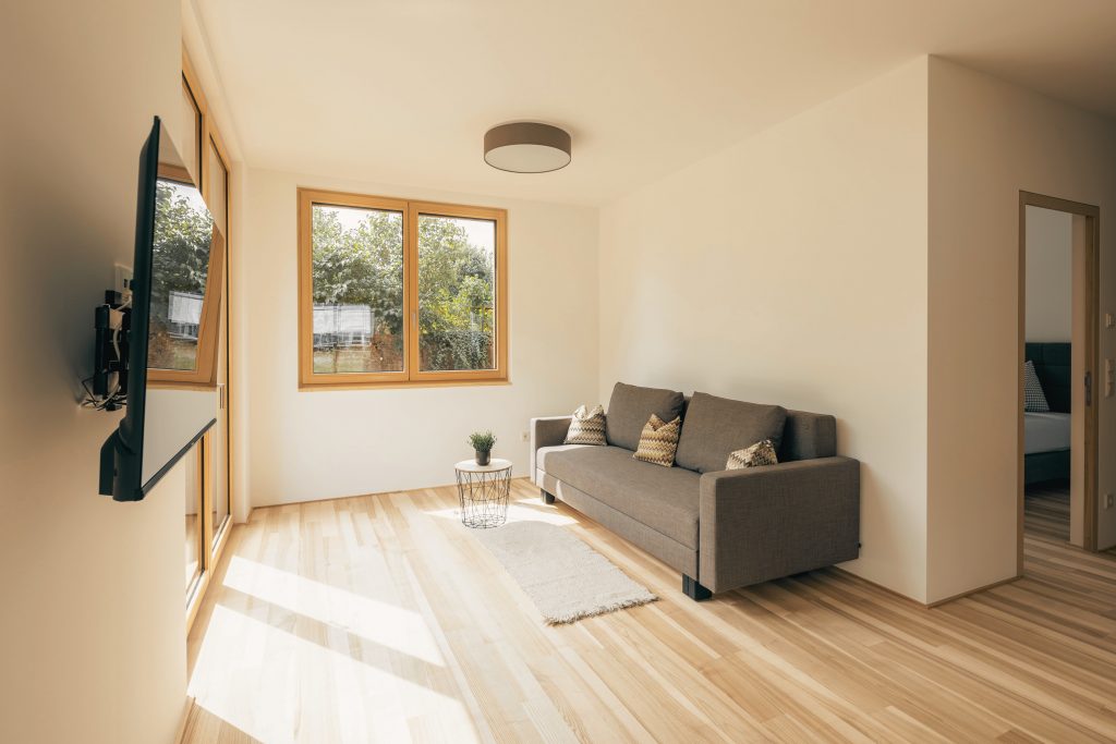 am Greben Apartments, Apartment drei, Ferienwohnung, Wohnbereich