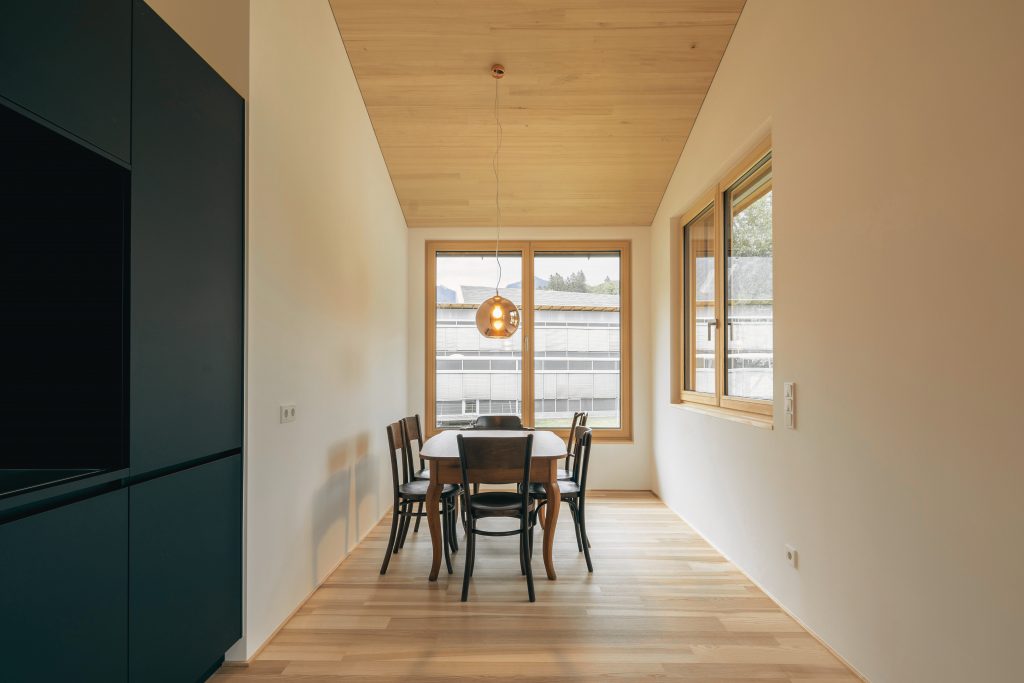 am Greben Apartments, Apartment sechs, Ferienwohnung, Essbereich