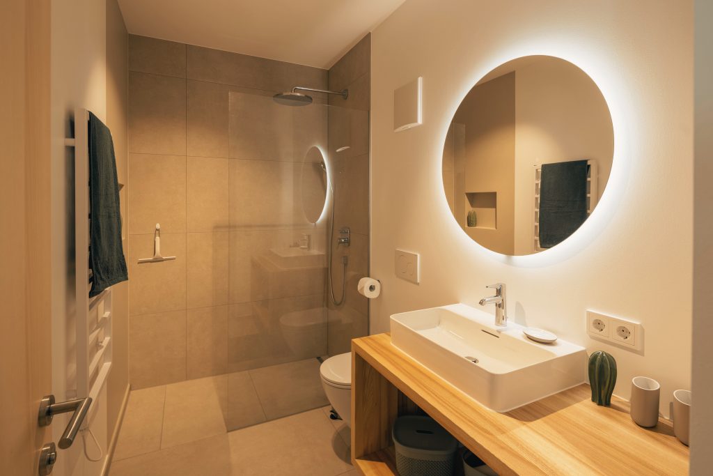 am Greben Apartments, Apartment zwei, Ferienwohnung, Badezimmer