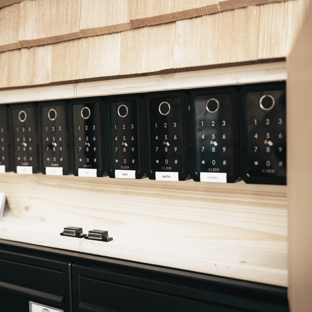 79509eba-2155-448e-a305-c22cf80ef0b6 am Greben Apartments, Top-Ausstattung der einzelnen Ferienwohnungen, Schlüsselkästchen, Self-Check-in und Self-Check-out